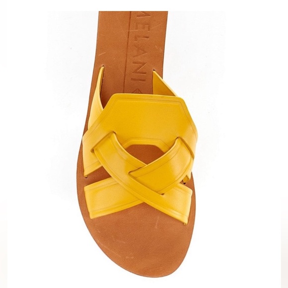 Antonio Melani Lynnley Slide Sandal Genuine Leather Size 10 - Picture 2 of 7